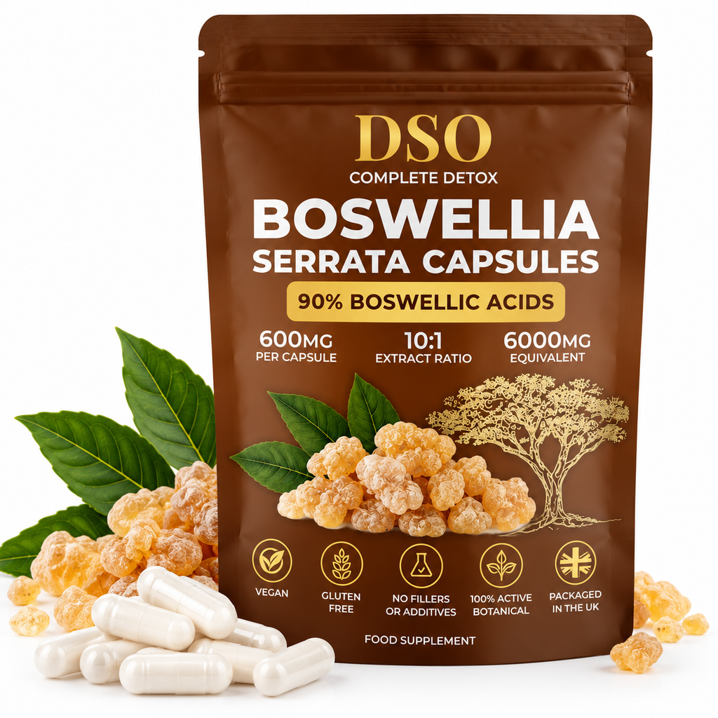 Boswellia Serrata 6000mg Capsules – 90% Boswellic Acids | High Strength 10:1 Extract