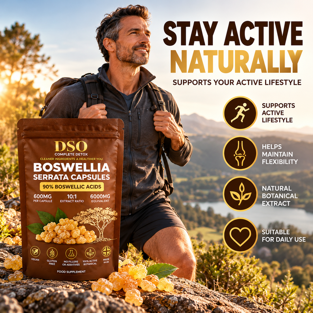 Boswellia Serrata 6000mg Capsules – 90% Boswellic Acids | High Strength 10:1 Extract