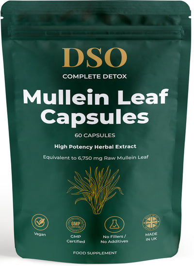 Mullein Leaf 6,750mg Capsules – Lung & Respiratory Support