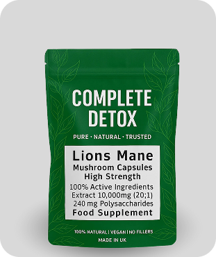 Lion’s Mane Mushroom 10,000mg – Brain, Focus & Memory Support Capsules